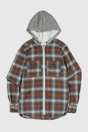 Unisex Rework Hooded Flannel - XS
