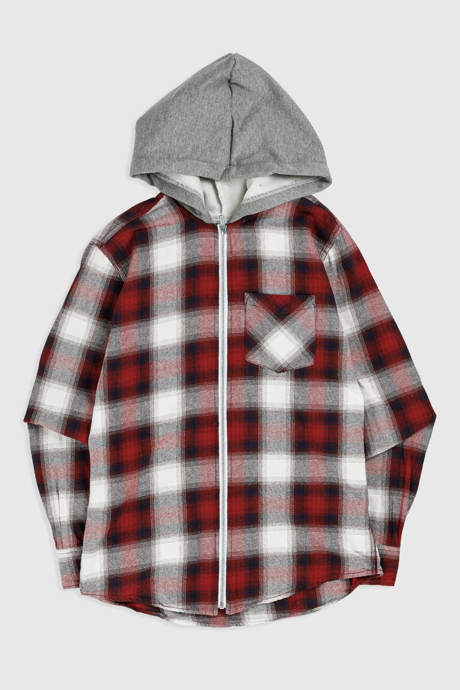 Unisex Rework Hooded Flannel - XS