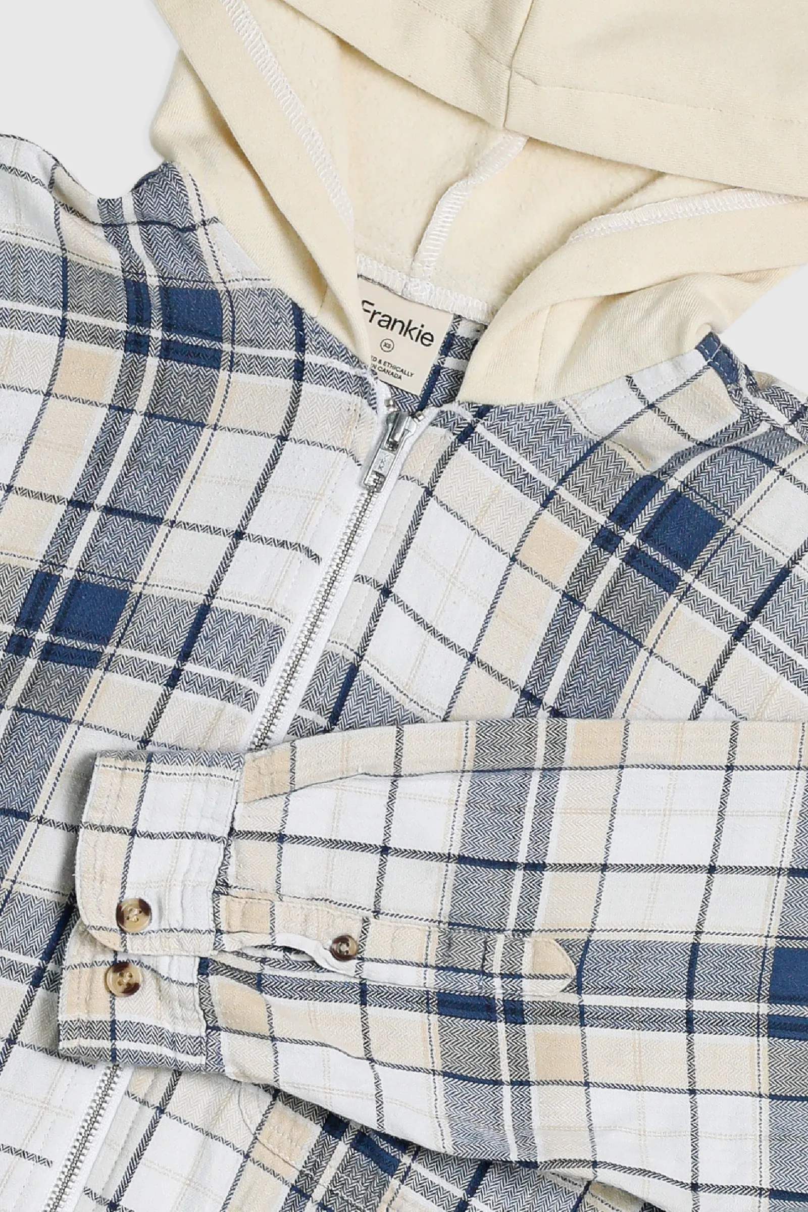 Unisex Rework Hooded Flannel - XS