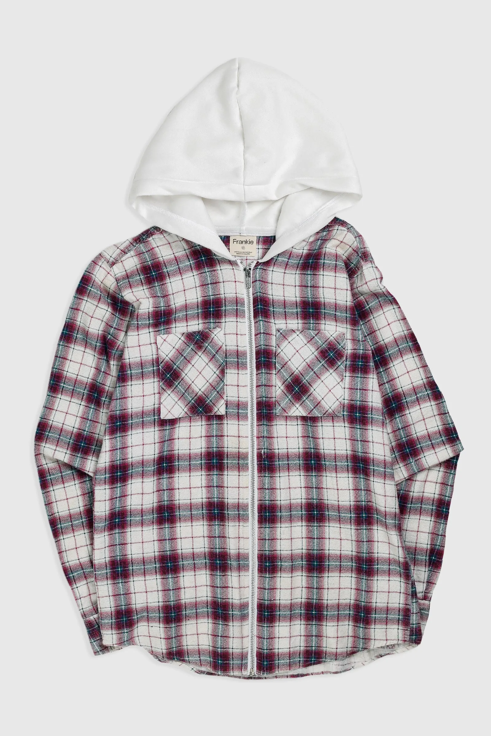 Unisex Rework Hooded Flannel - XS