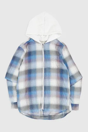 Unisex Rework Hooded Flannel - XS