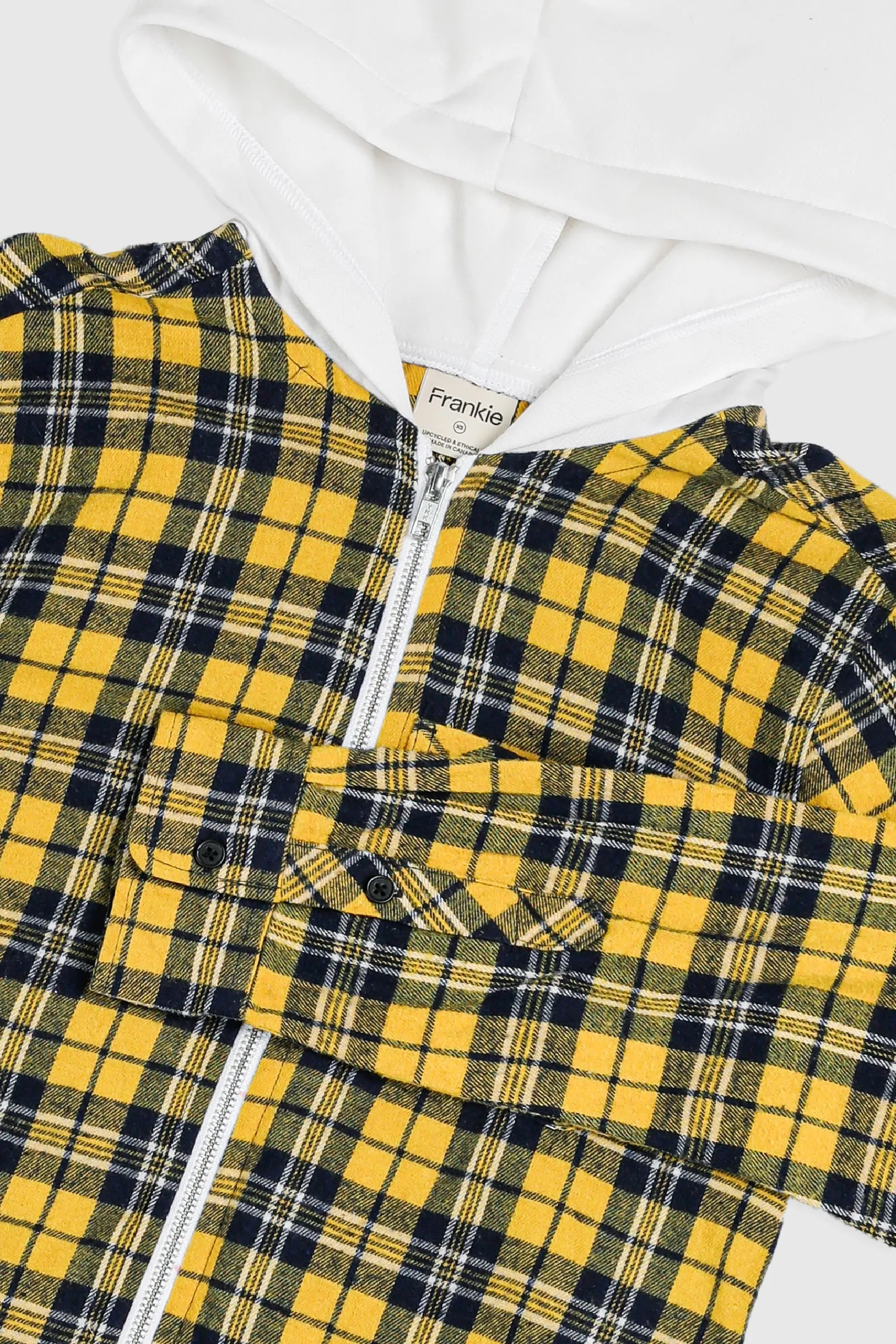 Unisex Rework Hooded Flannel - XS