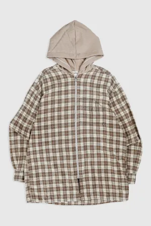 Unisex Rework Hooded Flannel - XXL