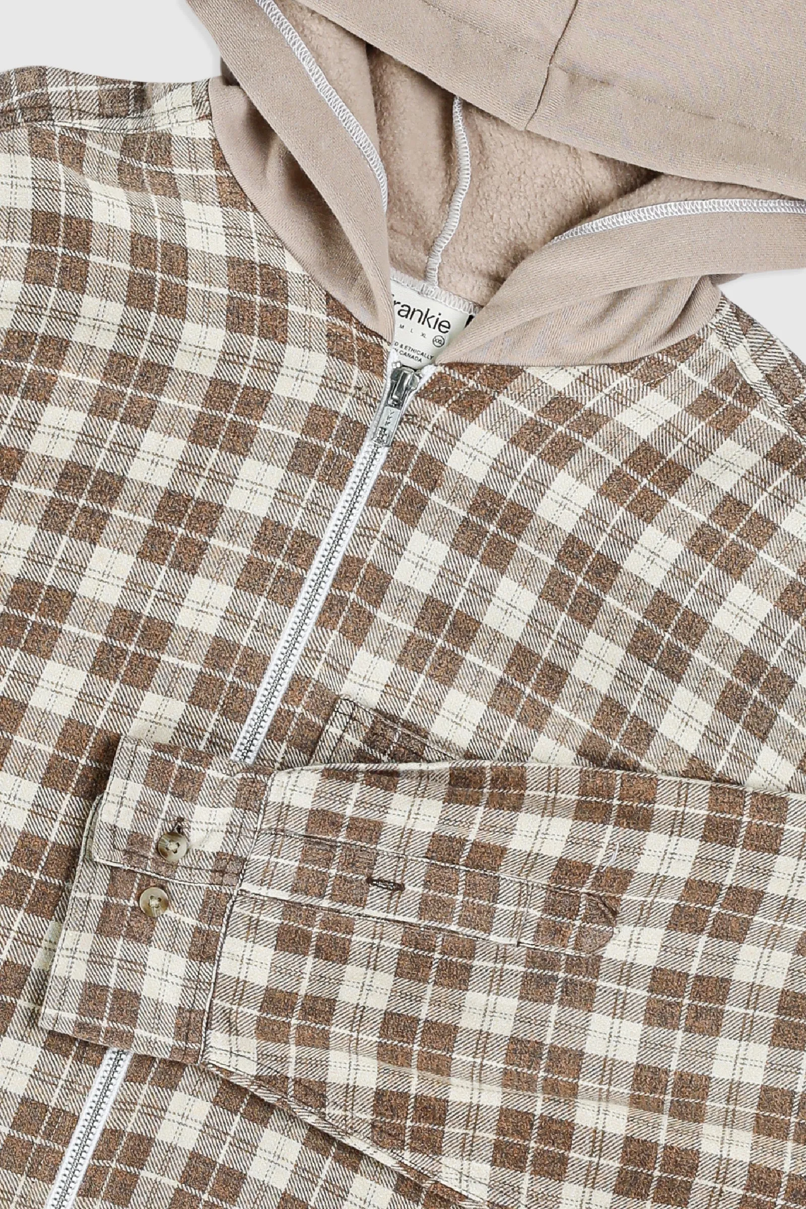 Unisex Rework Hooded Flannel - XXL
