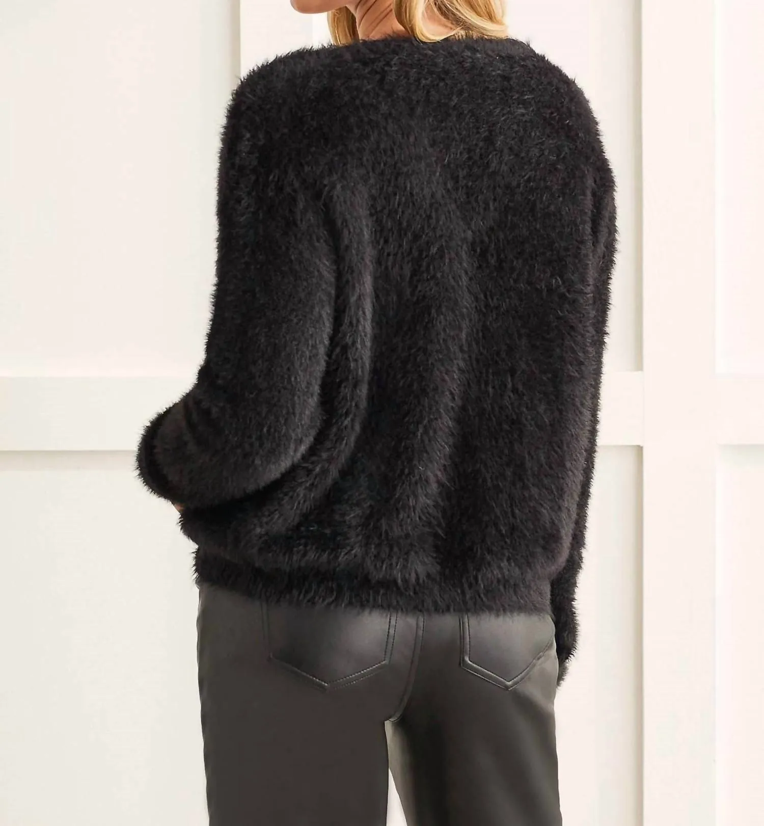 V-Neck Sweater In Black