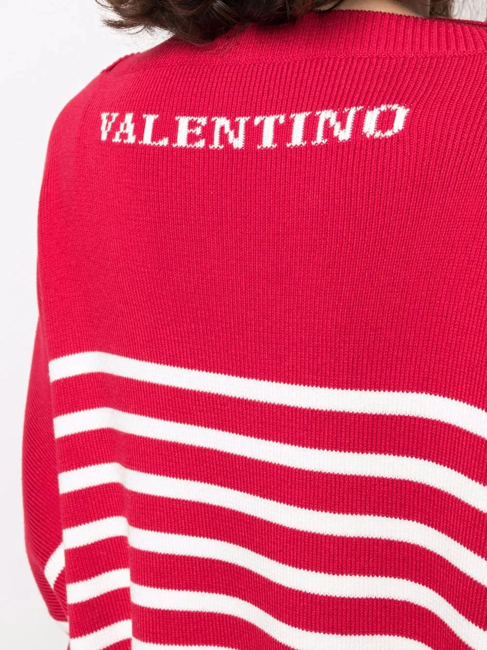 Valentino Horizontal-Stripe Jumper
