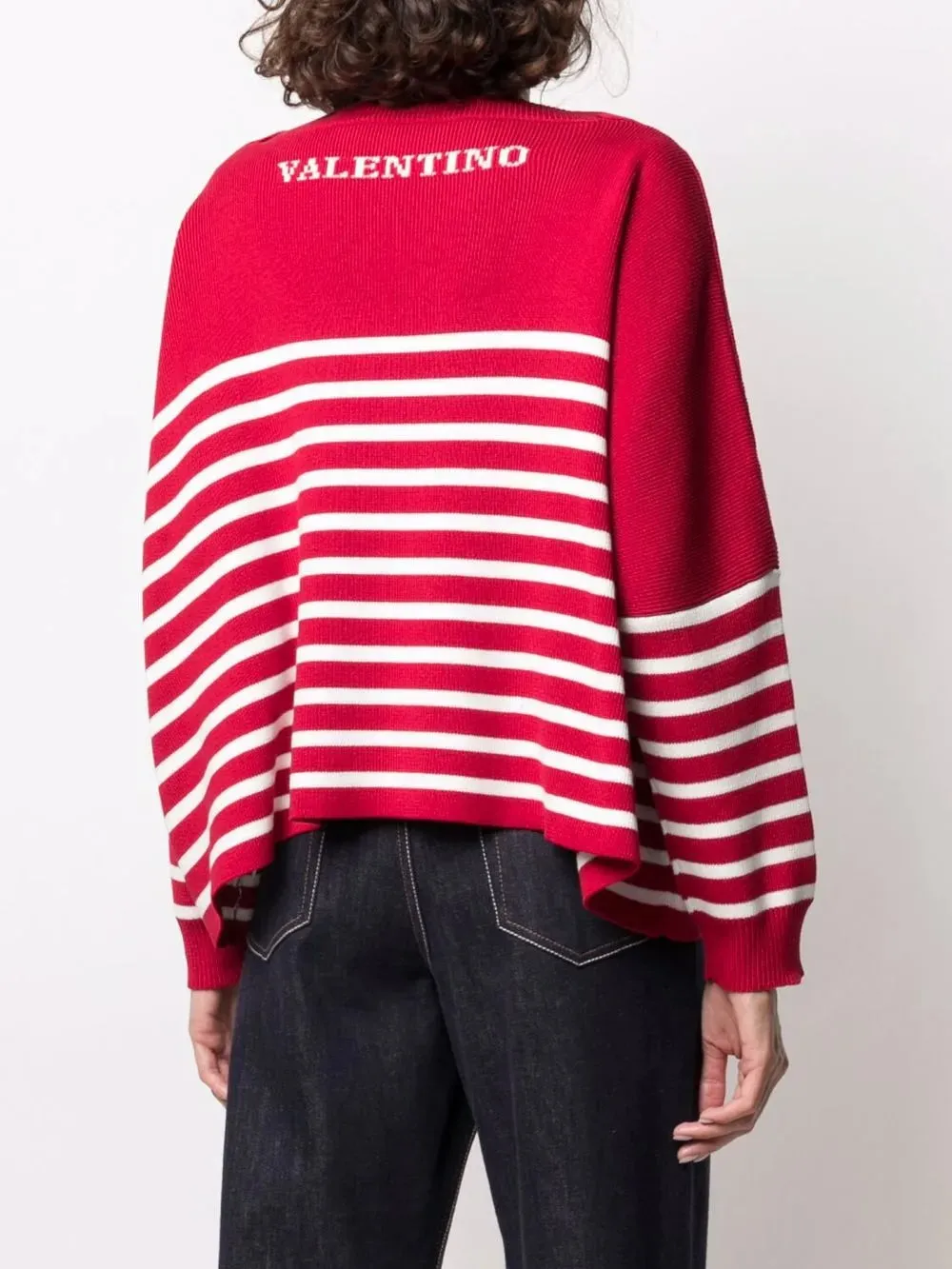 Valentino Horizontal-Stripe Jumper