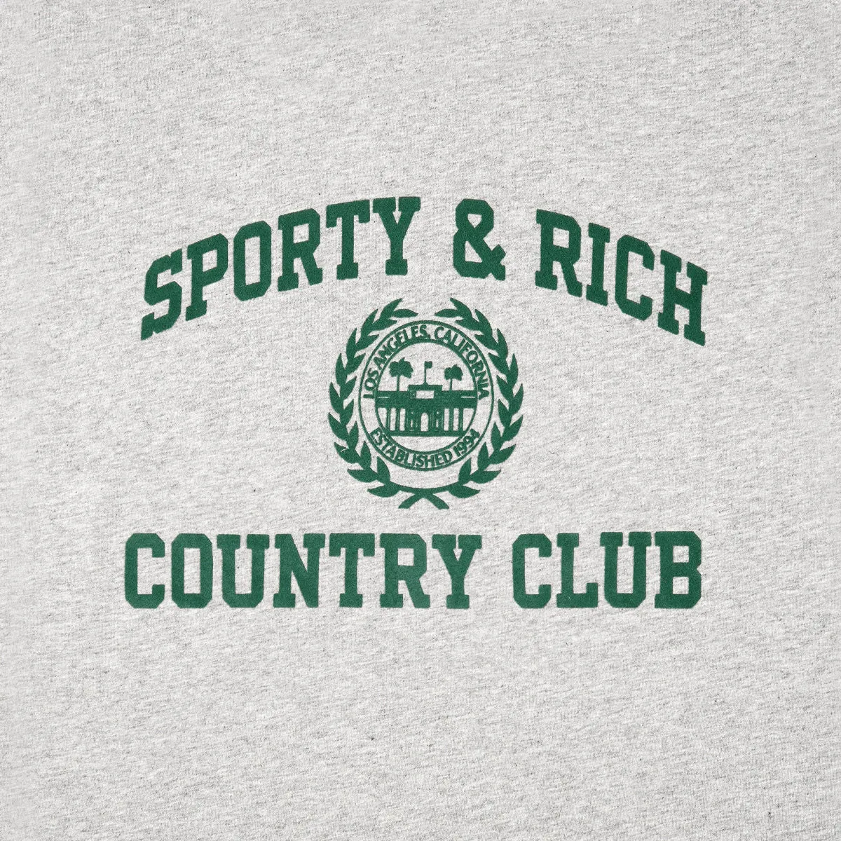 Varsity Crest Ringer Tee 'Heather Grey'