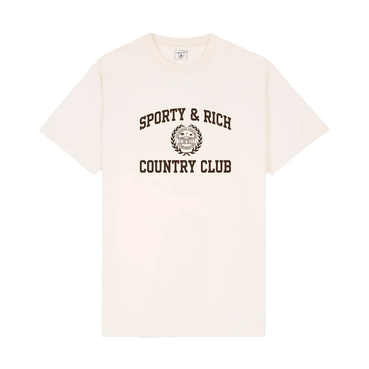 Varsity Crest Tee 'Cream'