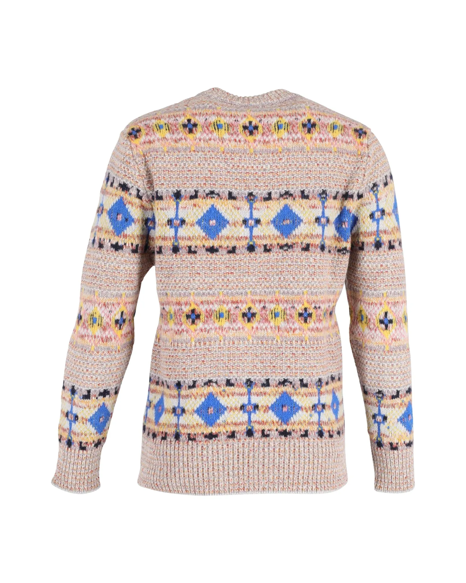 Victoria Beckham Fair Isle Knit Sweater in Multicolor Wool