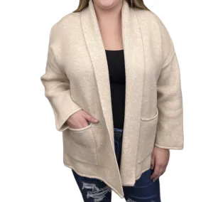 Waiting For You Knit Long Sleeve Cardigan In Neutral