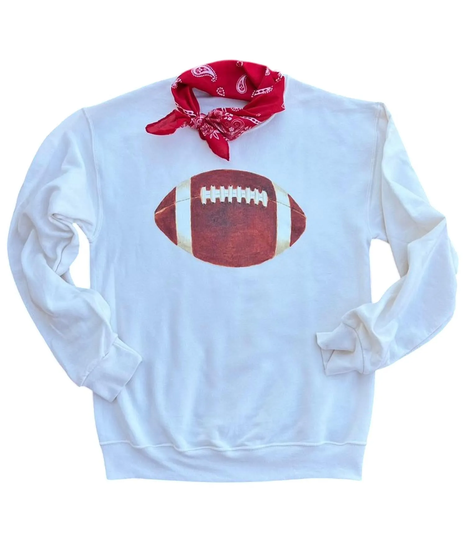 Watercolor Football Sweatshirt