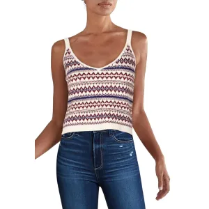 Willow Fairsle Womens Fair Isle Wool Tank Top Sweater
