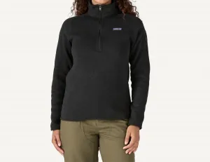 Women's Better 1/4 Zip Sweater In Black