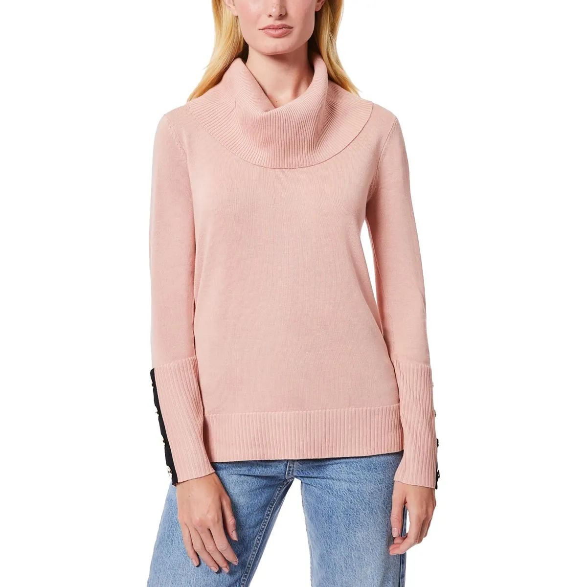 Womens Button Viscose Pullover Sweater