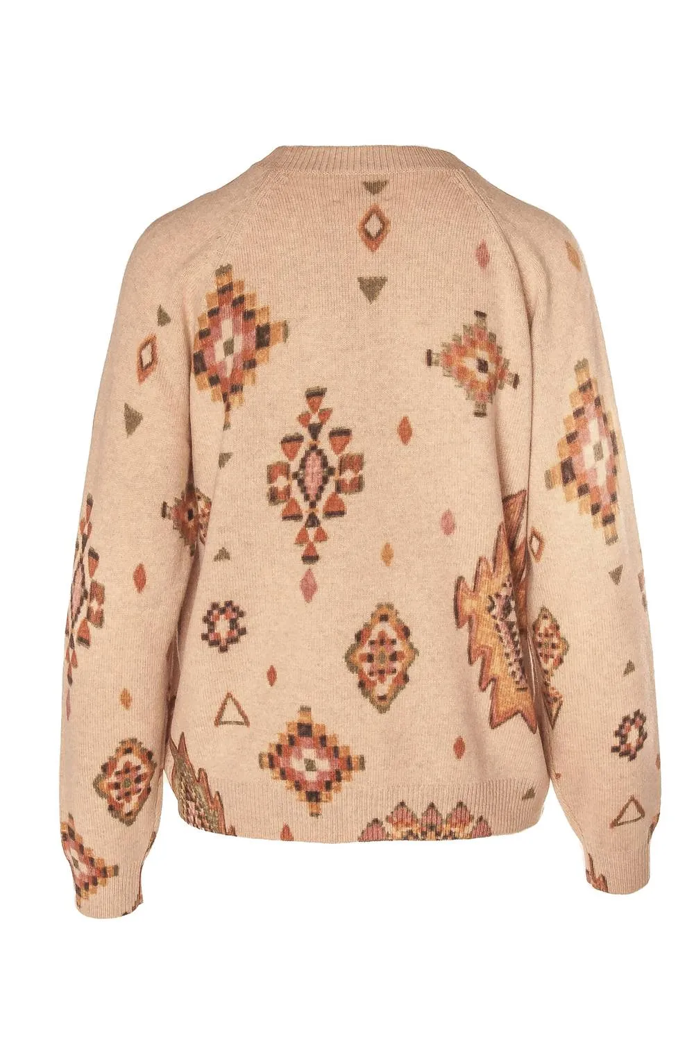 Women's Knit Pullover, Mahalla In Camel