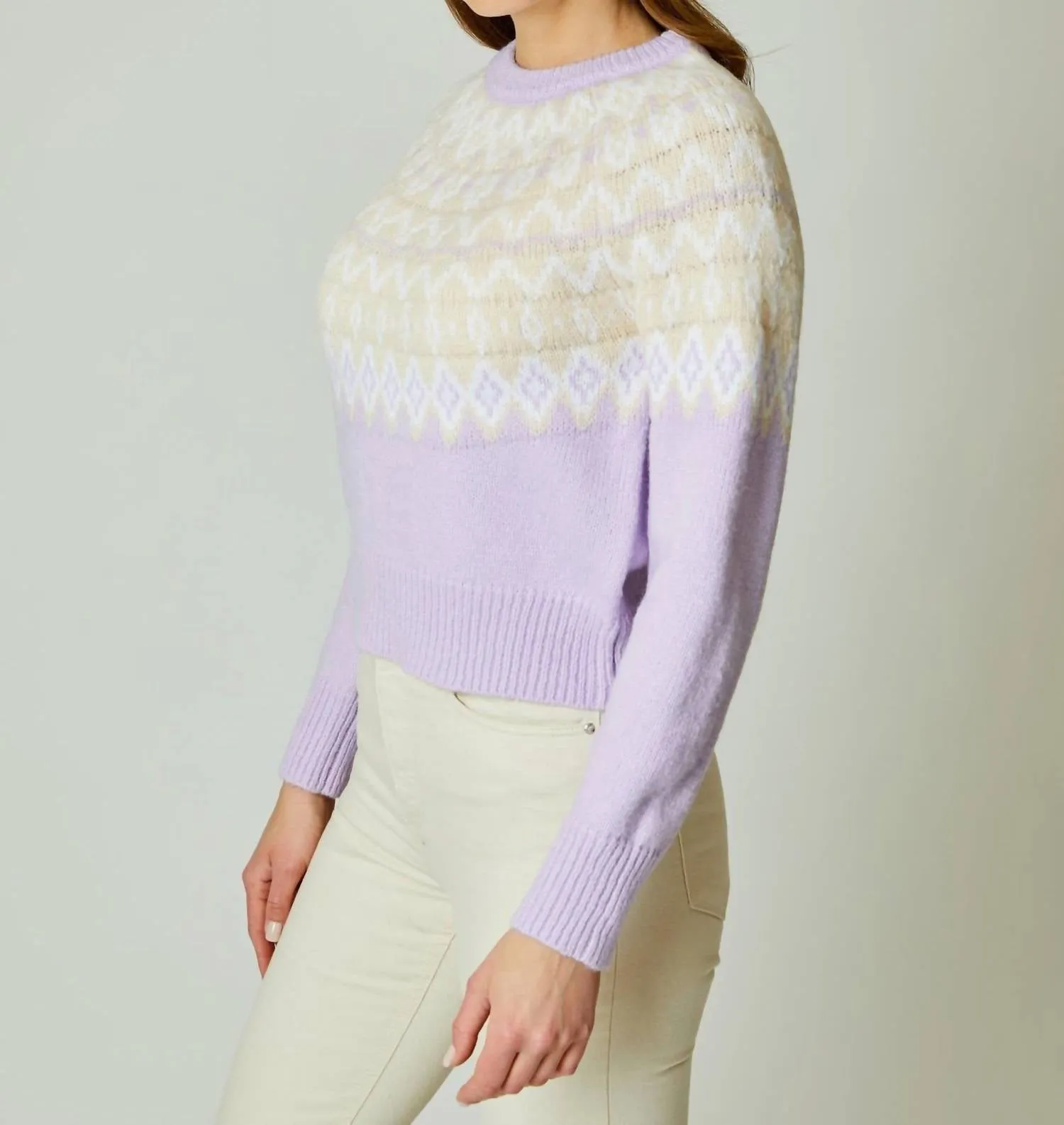 Women's Raglan Sweater In Plush Lavender