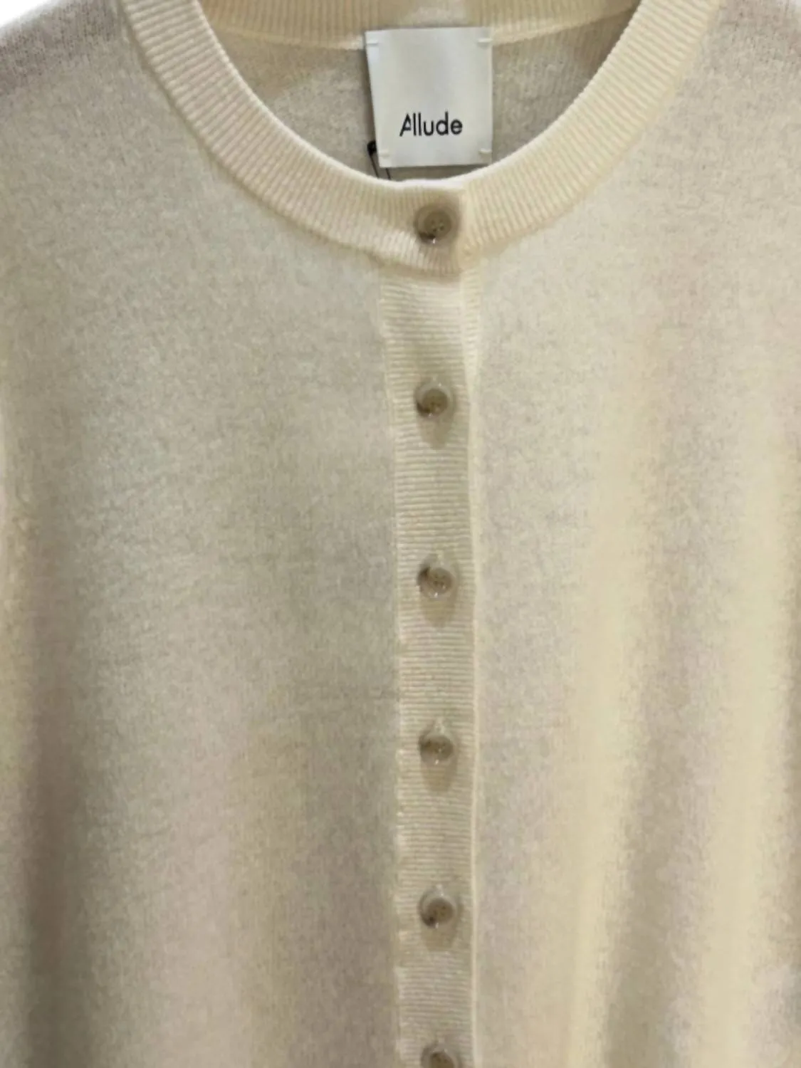 Women's Short Sleeve Cardigan In Fleur De Sel