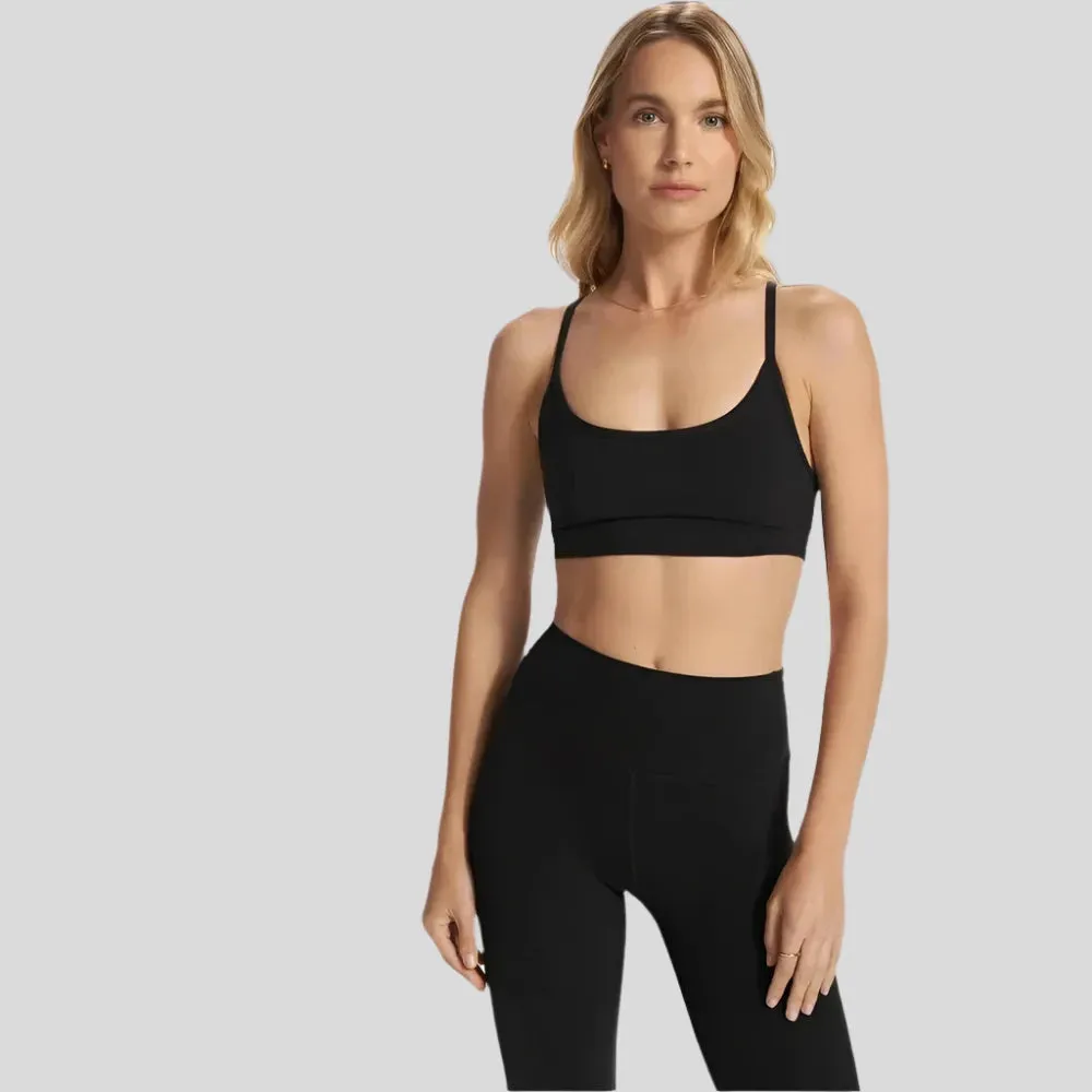 Womens Women's T-shirts, women's tops, women's summer styles, sports vests, running tops AllTheFeels Bra - Black