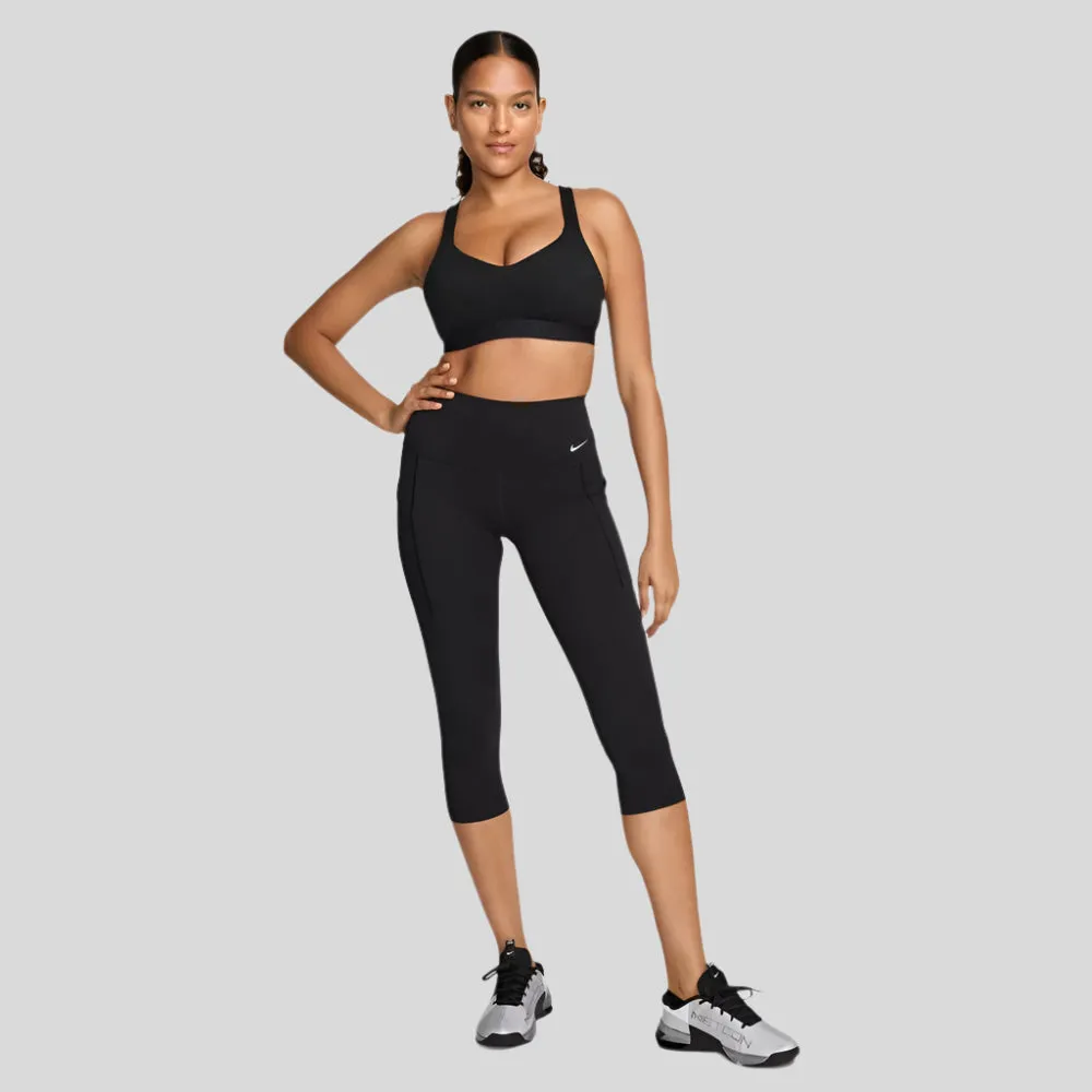 Womens Women's T-shirts, women's tops, women's summer styles, sports vests, running tops Indy High Support Bra - Black