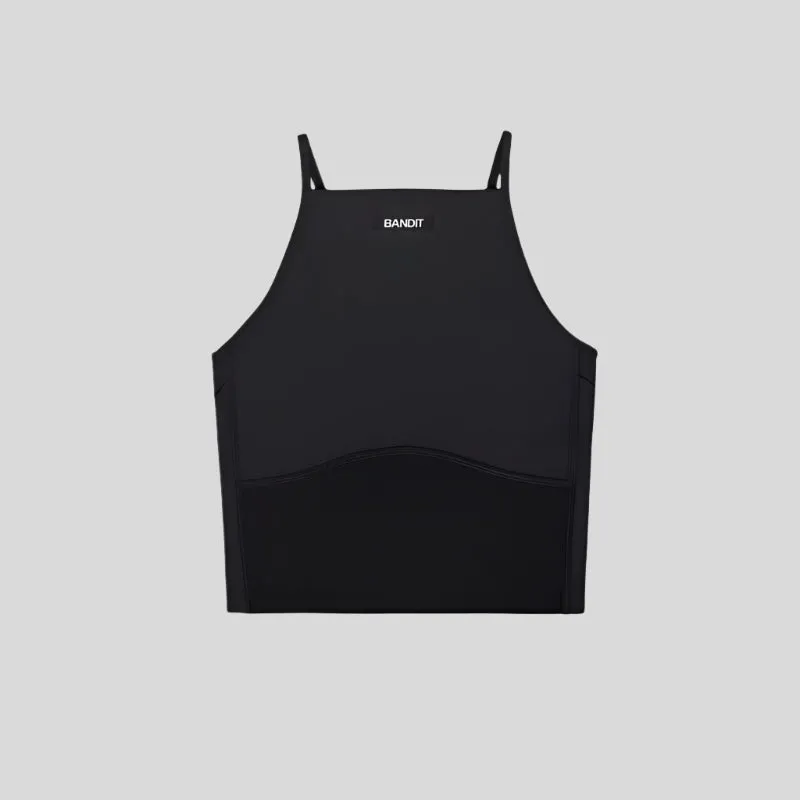 Womens Women's T-shirts, women's tops, women's summer styles, sports vests, running tops Stamina? 6 Pocket Nova Crop - Black
