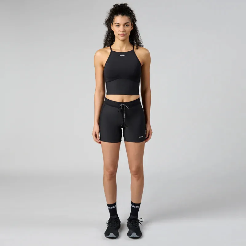 Womens Women's T-shirts, women's tops, women's summer styles, sports vests, running tops Stamina? 6 Pocket Nova Crop - Black