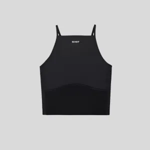 Womens Women's T-shirts, women's tops, women's summer styles, sports vests, running tops Stamina? 6 Pocket Nova Crop - Black