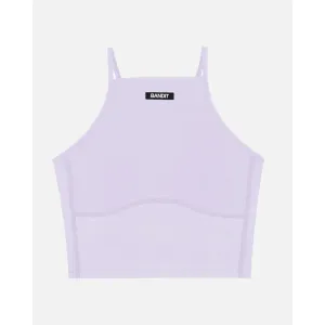 Womens Women's T-shirts, women's tops, women's summer styles, sports vests, running tops Stamina? 7 Pocket Nova Crop - Light Thistle