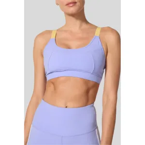Womens Women's T-shirts, women's tops, women's summer styles, sports vests, running tops Vial Paneled Bra with Adjusters - Jacaranda