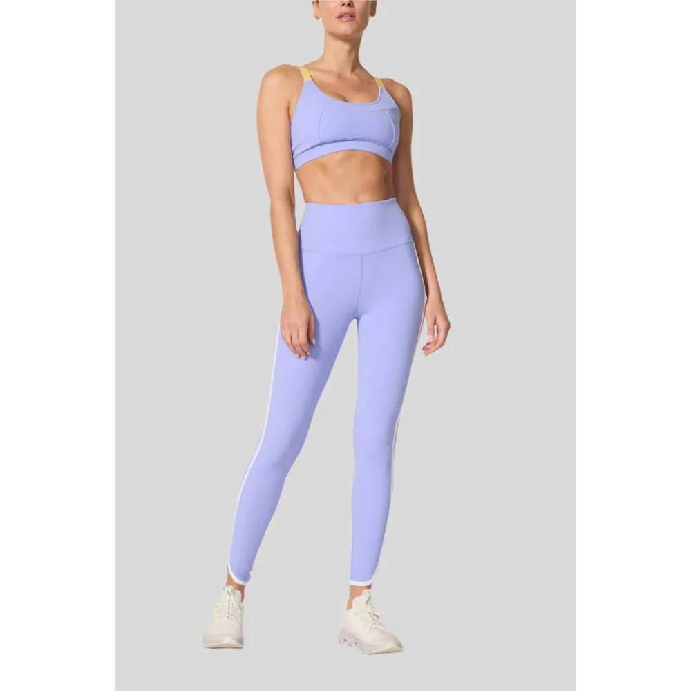 Womens Women's T-shirts, women's tops, women's summer styles, sports vests, running tops Vial Paneled Bra with Adjusters - Jacaranda