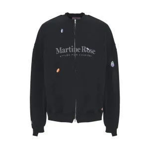 Zip-Up Sweatshirt 'Black Marlboro'