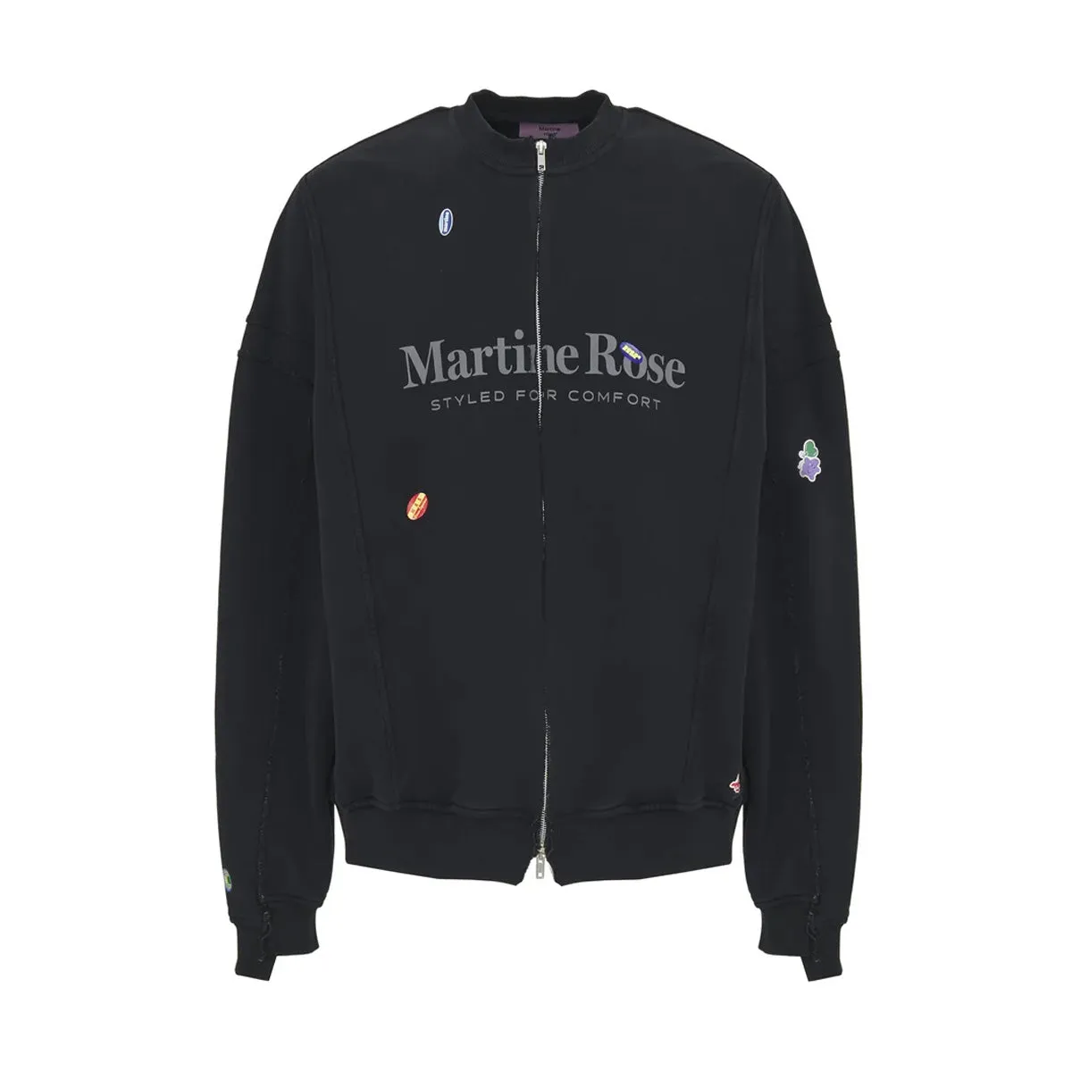 Zip-Up Sweatshirt 'Black Marlboro'